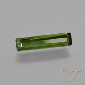 0.82カラットの天然ダークグリーントルマリン、八角形 / エメラルドカット、VS