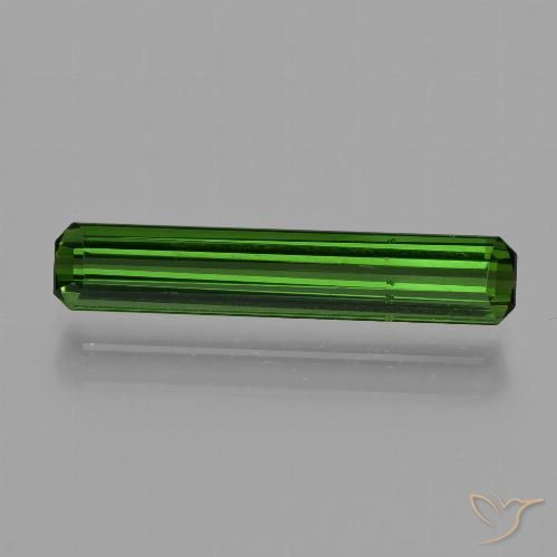 1.57ct 天然 ダークグリーン トルマリン, エメラルドカット, VS