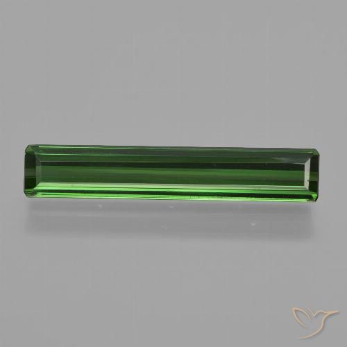 1.85ct 天然 ミディアムダークグリーン トルマリン, エメラルドカット, VVS-VS