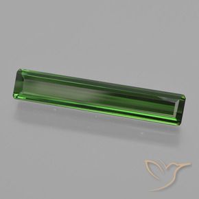 1.85カラットの天然ミディアムダークグリーントルマリン、八角形 / エメラルドカット、VVS-VS