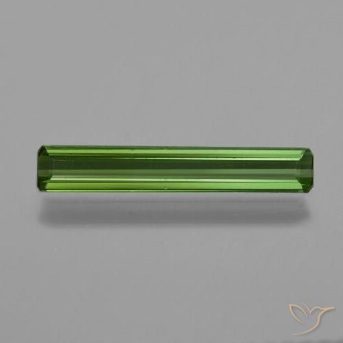 0.83ct 天然 ディープグリーン トルマリン, エメラルドカット, VVS-VS