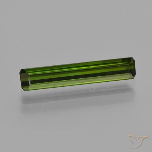 1.37ct 天然 フォレストグリーン トルマリン, エメラルドカット, VVS-VS