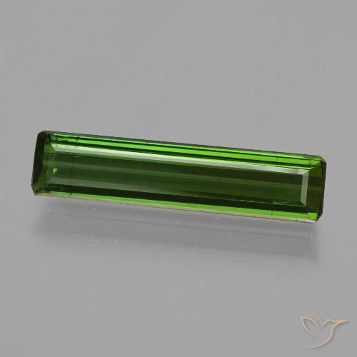 1.33ct 天然 ディープグリーン トルマリン, エメラルドカット, VS