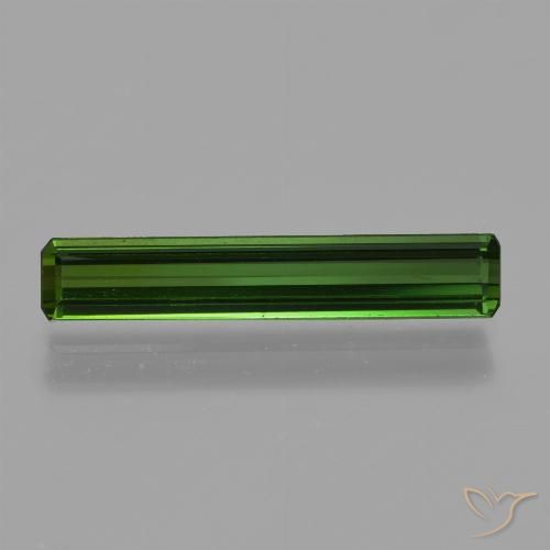 1.33ct 天然 ディープグリーン トルマリン, エメラルドカット, VVS-VS