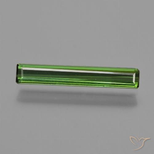 0.94ct 天然 ディープグリーン トルマリン, エメラルドカット, VVS-VS