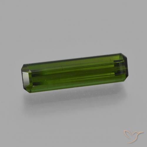 1.80ct 天然 フォレストグリーン トルマリン, エメラルドカット, VS