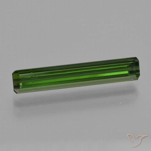 1.80ct 天然 ダークアースグリーン トルマリン, エメラルドカット, VS