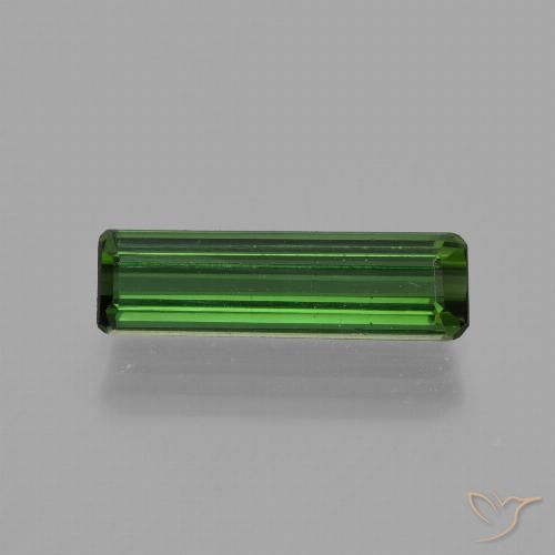 1.20ct 天然 ダークグリーン トルマリン, エメラルドカット, VVS-VS