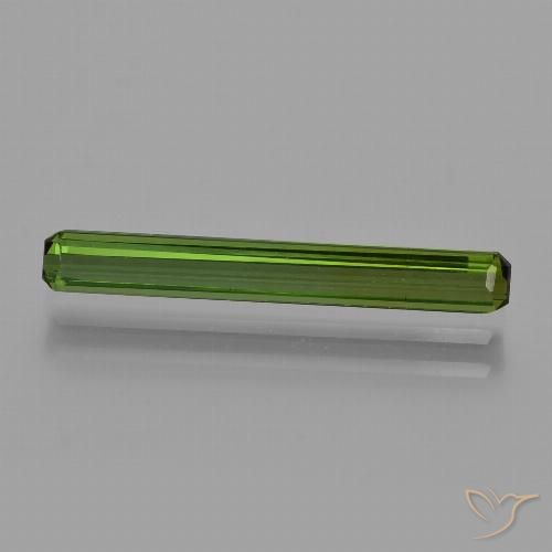 1.27ct 天然 フォレストグリーン トルマリン, エメラルドカット, VS