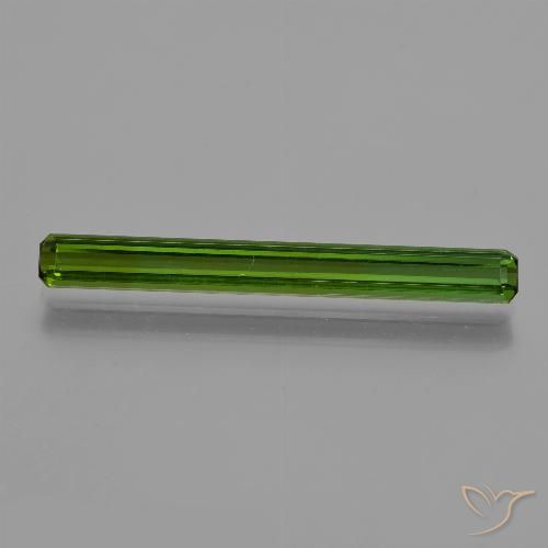 1.94ct 天然 ミディアムグリーン トルマリン, エメラルドカット, VS