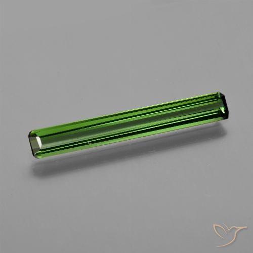 1.38ct 天然 フォレストグリーン トルマリン, エメラルドカット, VS