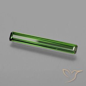 1.38カラットの天然フォレストグリーントルマリン、八角形 / エメラルドカット、VS