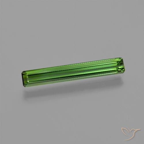 1.20ct 天然 ダークグリーン トルマリン, エメラルドカット, VVS-VS