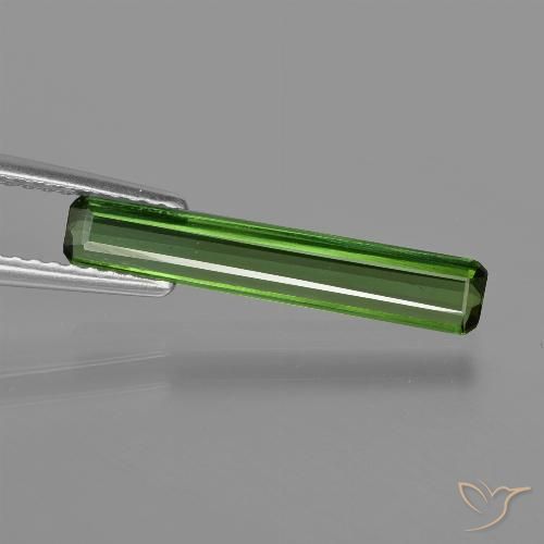 1.21ct 天然 ミディアムグリーン トルマリン, エメラルドカット, VS
