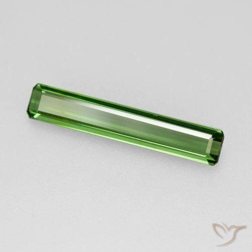 1.20ct 天然 ミディアムグリーン トルマリン, エメラルドカット, VVS-VS