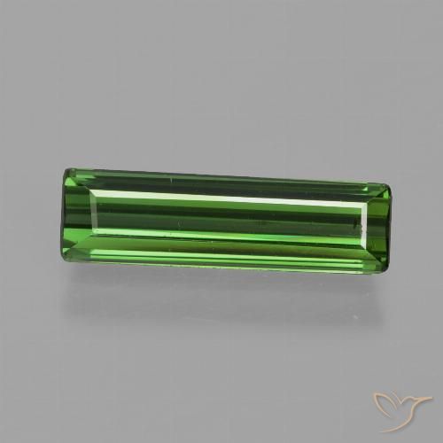 1.20ct 天然 ダークグリーン トルマリン, エメラルドカット, VS