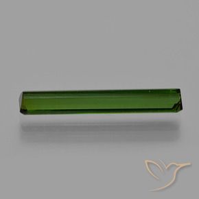 2.21カラットの天然ダークグリーントルマリン、八角形 / エメラルドカット、VS