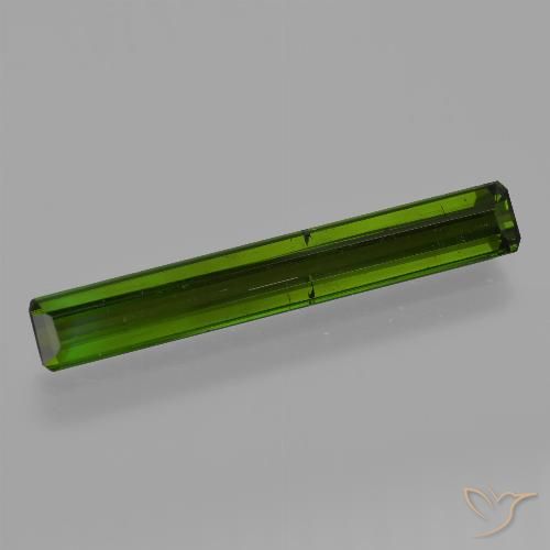 2.86ct 天然 ダークグリーン トルマリン, エメラルドカット, VS-SI