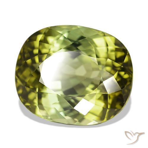 24.08カラットの天然ウォームアーシーグリーントルマリン、オーバルカット、VVS