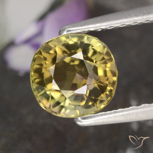 1.13ct 天然 ゴールドブラウン トルマリン, 楕円形, VVS