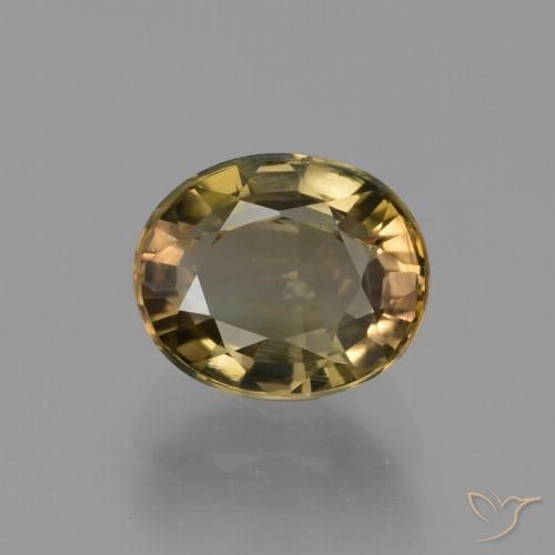 1.34ct 天然 ライトブラウン トルマリン, 楕円形, VVS-VS