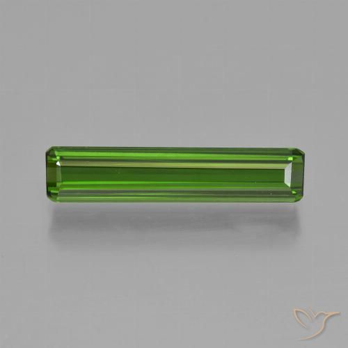1.86ct 天然 フォレストグリーン トルマリン, エメラルドカット, VVS