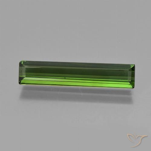 1.75ct 天然 ディープグリーン トルマリン, エメラルドカット, VVS-VS