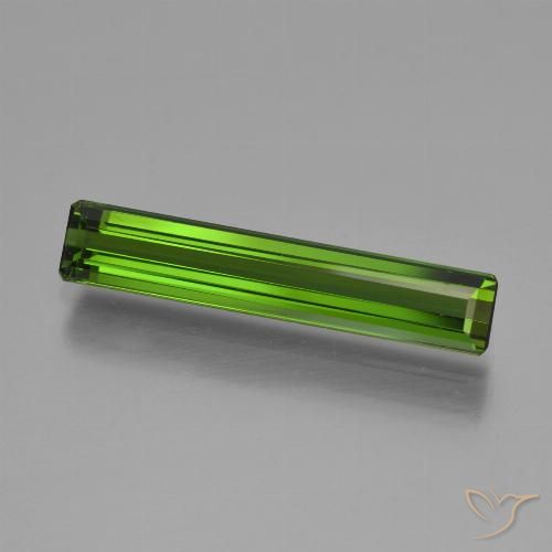 2.40ct 天然 ディープグリーン トルマリン, エメラルドカット, VVS-VS