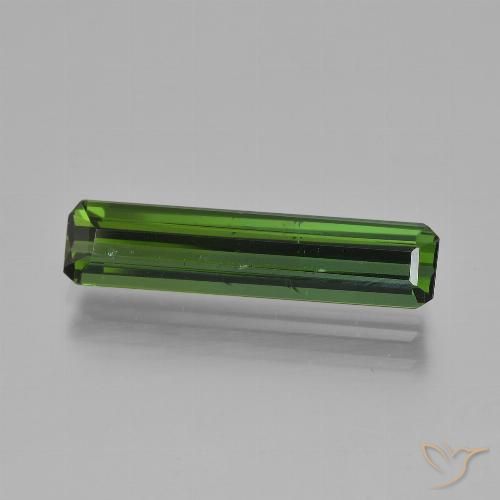 2.70ct 天然 ダークグリーン トルマリン, エメラルドカット, VS