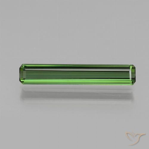 1.40ct 天然 アーシーグリーン トルマリン, エメラルドカット, VVS