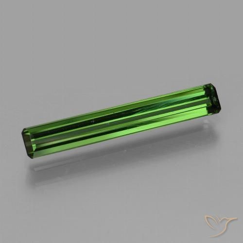 1.54ct 天然 ディープグリーン トルマリン, エメラルドカット, VVS