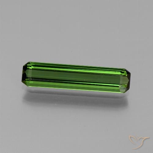 1.54ct 天然 アーシーグリーン トルマリン, エメラルドカット, VVS-VS