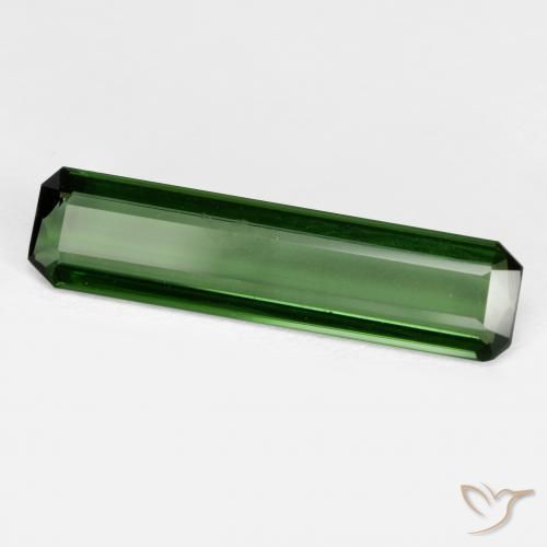 1.50ct 天然 アーシーグリーン トルマリン, エメラルドカット, VS