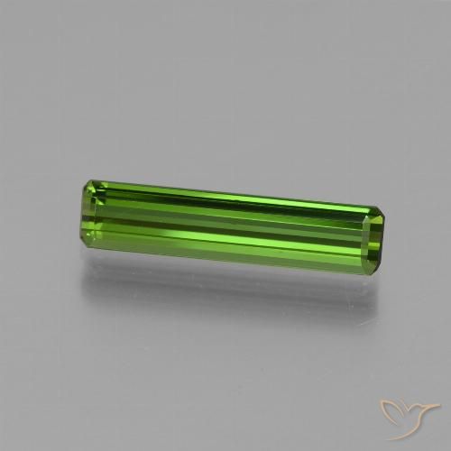 1.54ct 天然 ミディアムグリーン トルマリン, エメラルドカット, VVS-VS