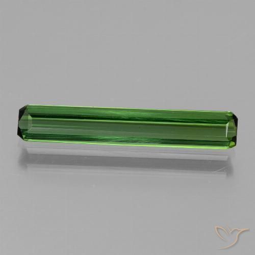 1.54ct 天然 ミディアムグリーン トルマリン, エメラルドカット, VVS