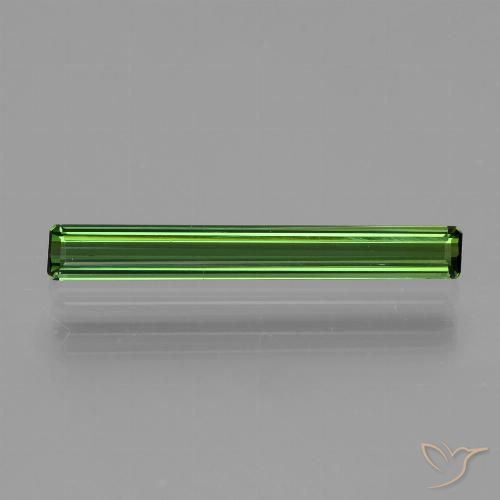 1.07ct 天然 フォレストグリーン トルマリン, エメラルドカット, VS