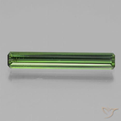 1.70ct 天然 ダークグリーン トルマリン, エメラルドカット, VS-SI