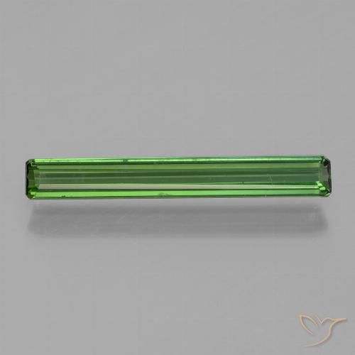 1.36ct 天然 ミディアムダークグリーン トルマリン, エメラルドカット, VVS-VS