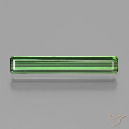 1.37ct 天然 ミディアムグリーン トルマリン, エメラルドカット, VVS
