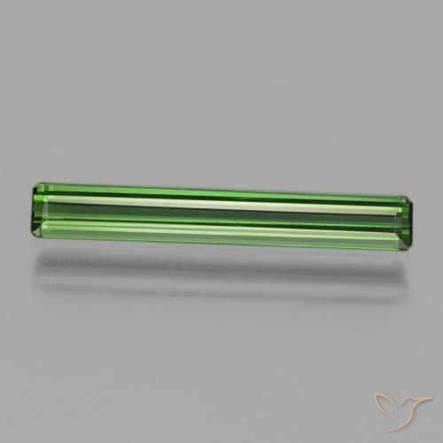 1.65ct 天然 ディープグリーン トルマリン, エメラルドカット, VVS