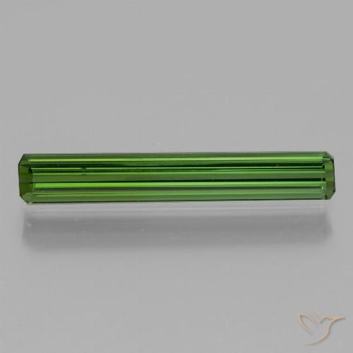 1.24ct 天然 ミディアムグリーン トルマリン, エメラルドカット, VVS-VS