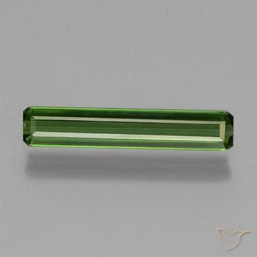 1.24ct 天然 ミディアムグリーン トルマリン, エメラルドカット, VVS-VS