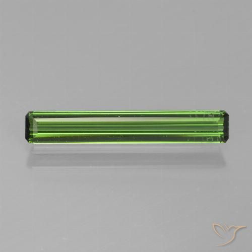 1.13ct 天然 ディープグリーン トルマリン, エメラルドカット, VS