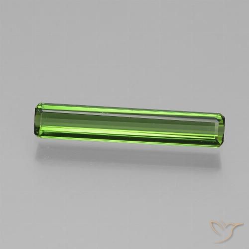 1.12ct 天然 フォレストグリーン トルマリン, エメラルドカット, VVS