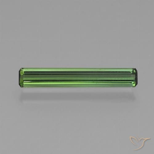 0.93ct 天然 グリーン トルマリン, エメラルドカット, VVS