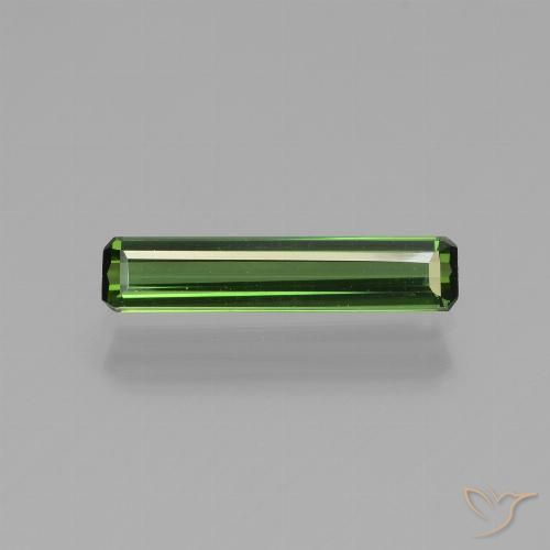 0.88ct 天然 アーシーグリーン トルマリン, エメラルドカット, VVS