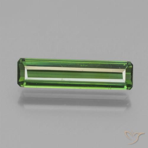 1.37ct 天然 アーシーグリーン トルマリン, エメラルドカット, VS