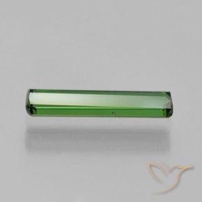 0.75カラットの天然フォレストグリーントルマリン、八角形 / エメラルドカット、VVS