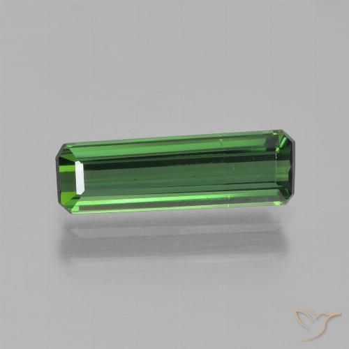 1.05ct 天然 グリーン トルマリン, エメラルドカット, VVS-VS