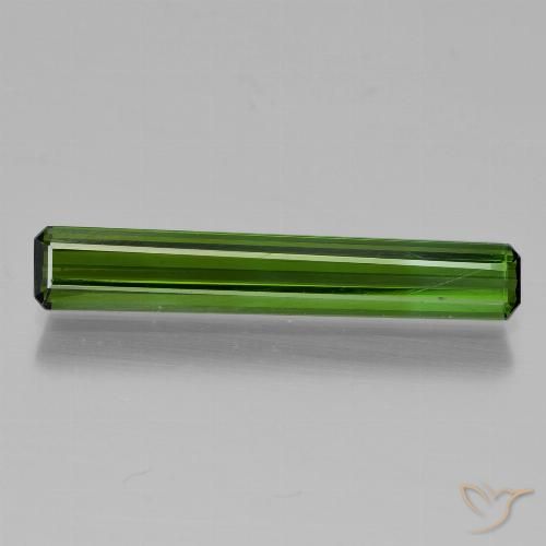 1.48ct 天然 ダークグリーン トルマリン, エメラルドカット, VVS